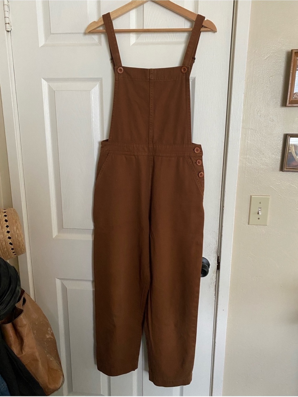 Ali Golden Women’s Brown Overalls Jumpsuit